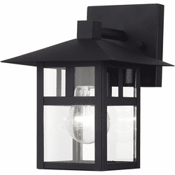 Livex 21322-14 Crestlake Modern Textured Black 7" Exterior Wall Sconce
