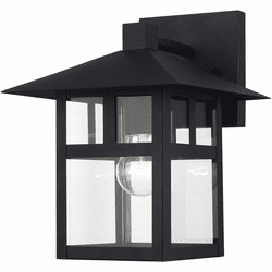Livex 21323-14 Crestlake Contemporary Textured Black 9" Exterior Wall Lighting