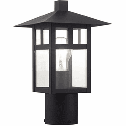 Livex 21324-14 Crestlake Contemporary Textured Black 7" Exterior Wall Lamp