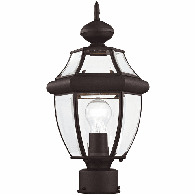 Livex 2153-07 Monterey Bronze Pole Lighting Fixture