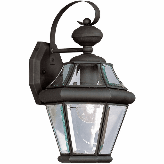 Livex 2161-04 Georgetown Outdoor Black Wall Lighting Fixture