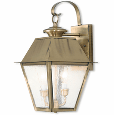 Livex 2165-01 Mansfield Antique Brass Lamp Sconce