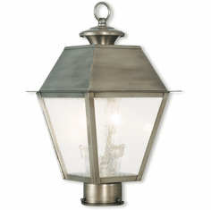 Livex 2166-29 Mansfield Vintage Pewter Lighting Post Light