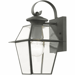 Livex 2181-61 Westover Charcoal Small Outdoor Wall Light Sconce
