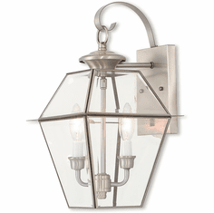 Livex 2281-91 Westover Brushed Nickel Wall Light Fixture