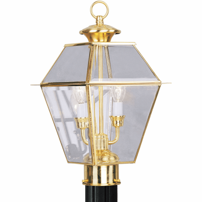 Livex 2284-02 Westover Polished Brass Lamp Post Light