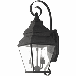 Livex 2591-04 Exeter Black Medium Outdoor Wall Sconce Lighting