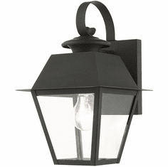 Livex 27212-04 Mansfield Black Outdoor 13" Wall Sconce Light