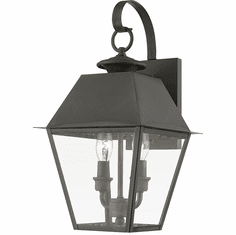 Livex 27215-61 Wentworth Charcoal Exterior Lamp Sconce