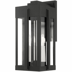 Livex 27714-04 Lexington Contemporary Black Outdoor 18" Wall Lighting Fixture
