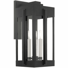 Livex 27715-04 Lexington Contemporary Black Outdoor 23" Wall Sconce Light