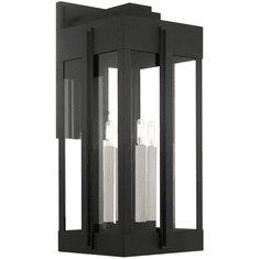 Livex 27716-04 Lexington Modern Black Outdoor 29" Wall Lamp