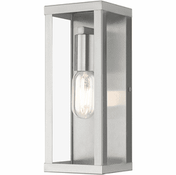 Livex 28032-91 Gaffney Brushed Nickel Outdoor Wall Lamp
