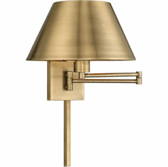 Livex 40030-01 Antique Brass Wall Swing Arm Lamp