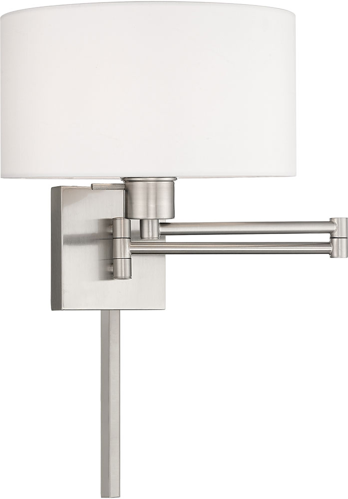 Livex 4003691 Brushed Nickel Swing Arm Wall Lamp LVX4003691