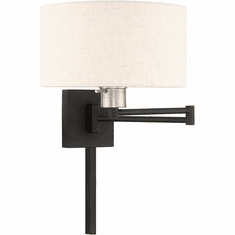 Livex 40037-04 Black Swing Arm Wall Lamp