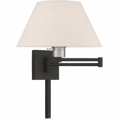 Livex 40038-04 Black Swing Arm Wall Lamp