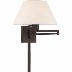 Livex 40038-07 Bronze Wall Swing Arm Lamp