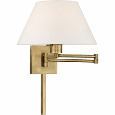 Livex 40039-01 Antique Brass Wall Swing Arm Lamp