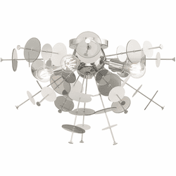 Livex 40070-05 Circulo Contemporary Polished Chrome Flush Mount Light Fixture