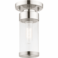 Livex 40480-05 Hillcrest Contemporary Polished Chrome Ceiling Light