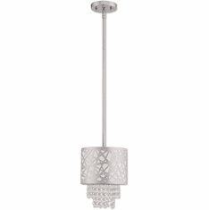 Livex 40754-05 Allendale Polished Chrome Mini Drum Drop Lighting