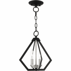 Livex 40922-04 Prism Modern Black with Brushed Nickel Cluster Foyer Lighting