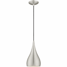 Livex 41171-66 Contemporary Brushed Aluminum Mini Drop Lighting