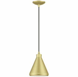 Livex 41177-33 Geneva Modern Soft Gold / Polished Brass Mini Pendant Light Fixture