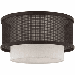 Livex 41207-07 Braddock Modern Bronze Overhead Lighting Fixture