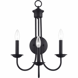 Livex 42673-04 Estate Modern Black Wall Light Sconce