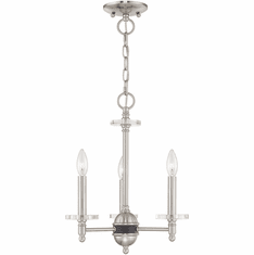 Livex 42703-91 Bennington Brushed Nickel Mini Chandelier Light