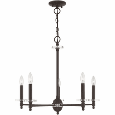 Livex 42705-07 Bennington Bronze Hanging Chandelier
