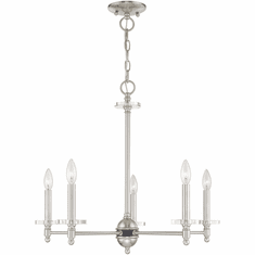 Livex 42705-91 Bennington Brushed Nickel Chandelier Lighting
