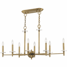 Livex 42708-01 Bennington Antique Brass Kitchen Island Light Fixture