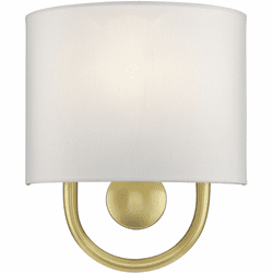 Livex 42891-33 Stratton Contemporary Soft Gold Sconce Lighting