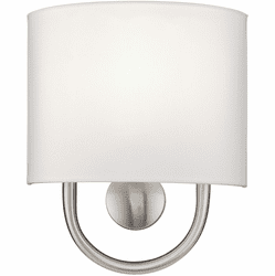 Livex 42891-91 Stratton Modern Brushed Nickel Lighting Sconce