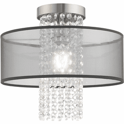 Livex 43202-91 Bella Vista Brushed Nickel Ceiling Light Fixture