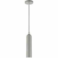 Livex 46751-90 Ardmore Contemporary Shiny Light Gray Hanging Pendant Light