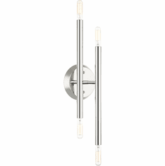 Livex 46771-05 Soho Contemporary Polished Chrome ADA Wall Sconce Lighting