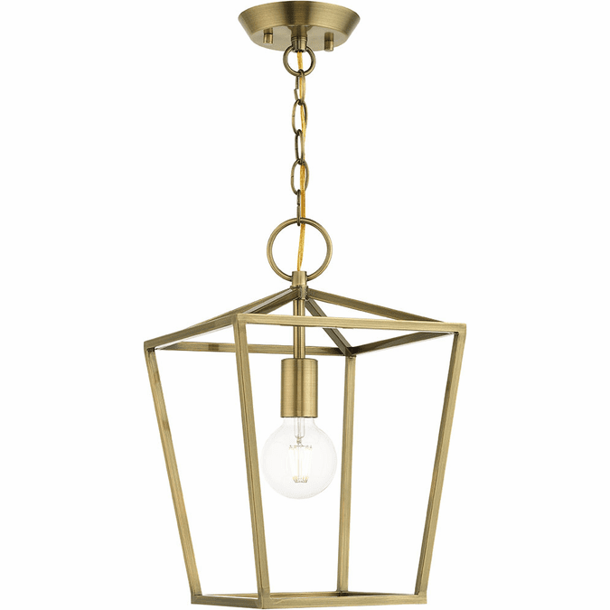 Livex 49432-01 Devone Antique Brass Foyer Lighting Fixture