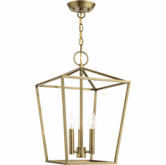 Livex 49433-01 Devone Antique Brass Foyer Lighting