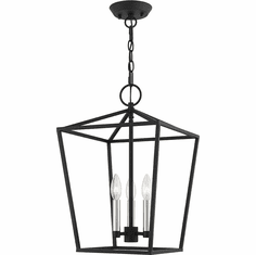 Livex 49433-04 Devone Black Foyer Light Fixture