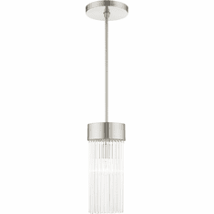 Livex 49829-91 Norwich Brushed Nickel Mini Hanging Light Fixture