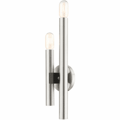 Livex 49992-91 Helsinki Contemporary Brushed Nickel Sconce Lighting
