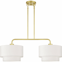 Livex 50302-33 Manorwood Modern Soft Gold Kitchen Island Light
