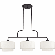 Livex 50303-07 Manorwood Contemporary Bronze Kitchen Island Lighting