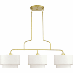Livex 50303-33 Manorwood Contemporary Soft Gold Kitchen Island Lighting