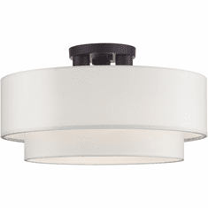 Livex 50306-07 Manorwood Modern Bronze Ceiling Lighting