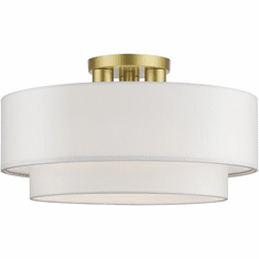 Livex 50306-33 Manorwood Modern Soft Gold Ceiling Lighting Fixture